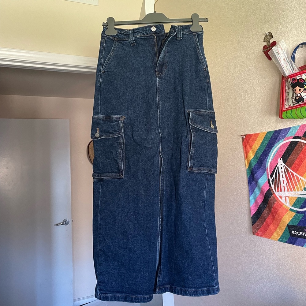 Denim Maxi Skirt